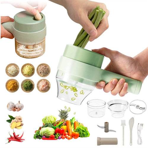 Portable Handheld 4 in 1 Electric Vegetable Slicer - Big J's Showstoppin' Store
